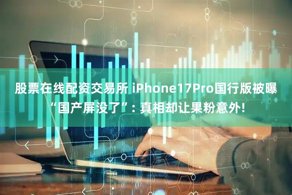 股票在线配资交易所 iPhone17Pro国行版被曝“国产屏没了”: 真相却让果粉意外!